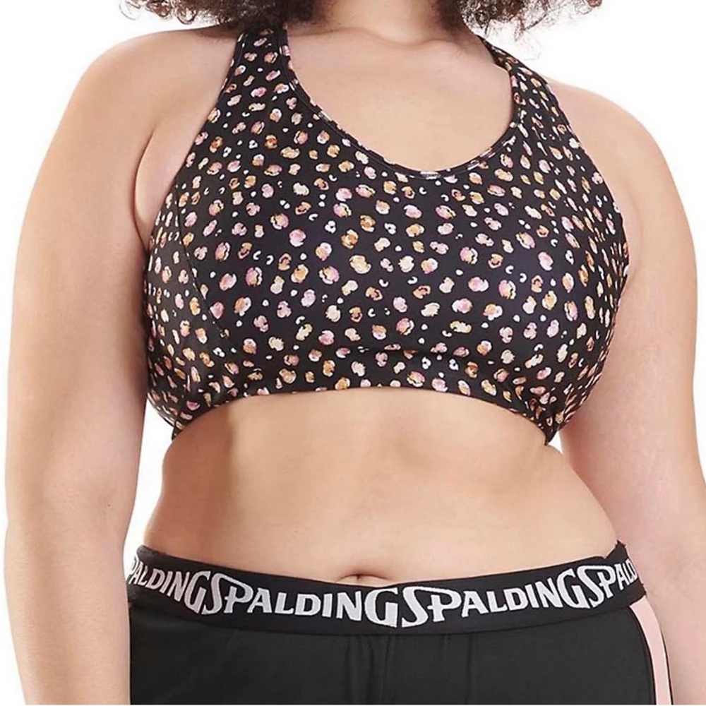 Plus Size Spalding Cross-Back Sports Bra